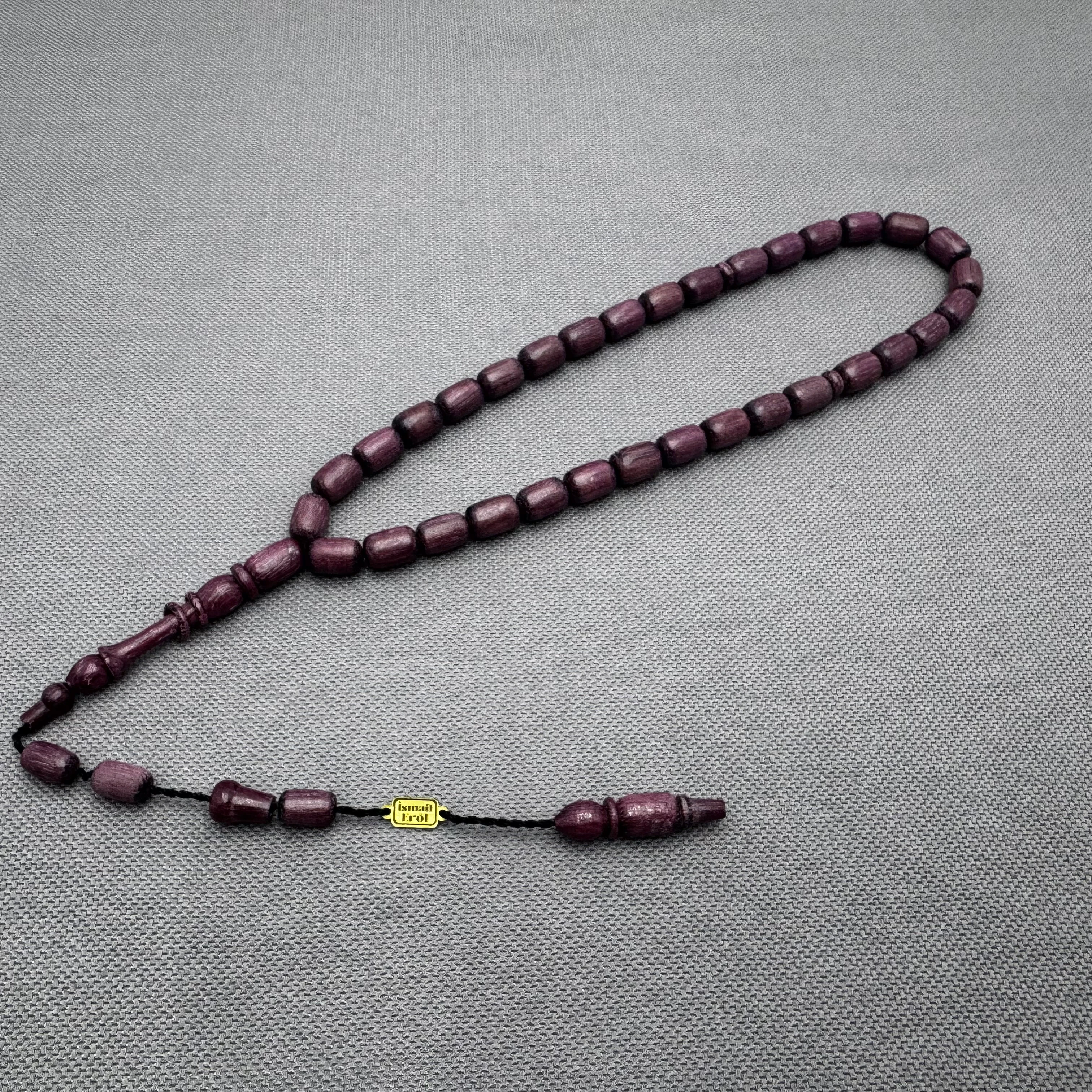 İsmail EROL Usta işçilikli Mor Gül Ağacı Tespih